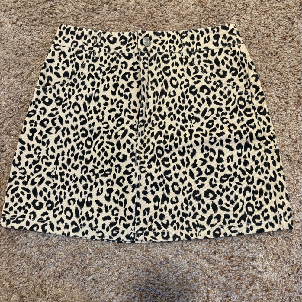 Leopard Print Skirt